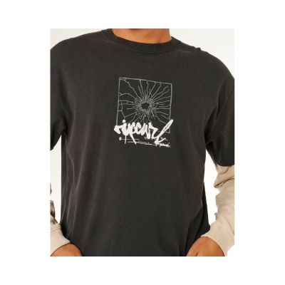 4. RIP CURL Inner Visions Smashed L/S Tee Black