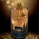 3. DECORATIVE GLASS CANDLE WARM WHITE LED 21CM