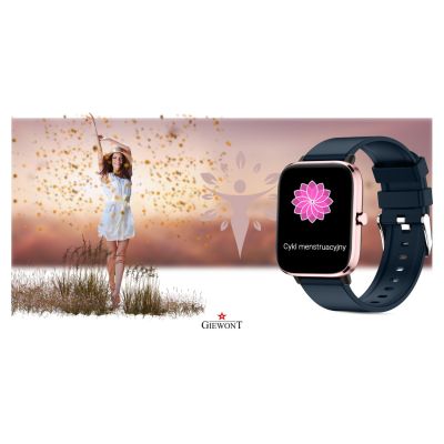 8. Giewont Pink and Navy Blue Smartwatch GW230-5