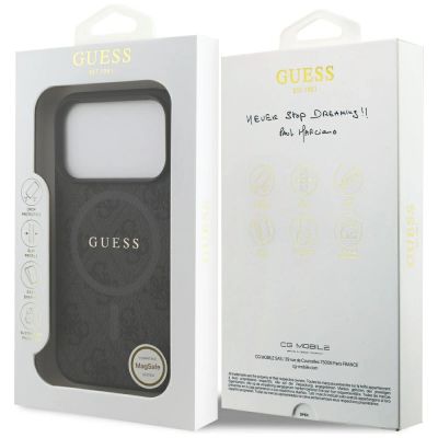 8. Guess 4G Ring Classic Logo MagSafe case for iPhone 17 Pro - black