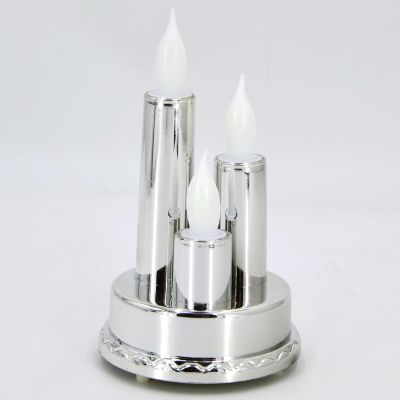 2. 14CM LED CANDLE ON A ROUND BASE
