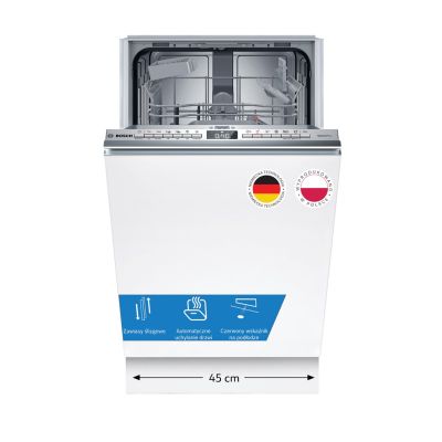 10. BOSCH SPH4EKX17E built-in dishwasher, fully integrated, 45 cm, Vario sliding hinges