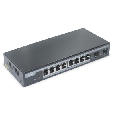 4. Managed L2 Switch with 8 Gigabit PoE Ports and 2 SFP Ports