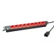 2. Bachmann 333.937 2 m power strip 9 x sockets indoor Black, Red
