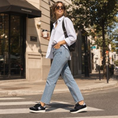 8. Black platform sneakers Kobbo 100103
