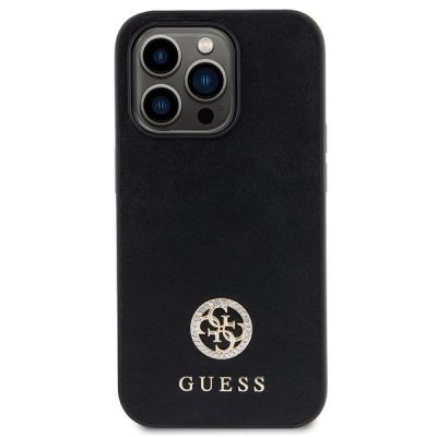 3. Guess GUHCP15LPS4DGPK iPhone 15 Pro 6.1" black/black hardcase Strass Metal Logo