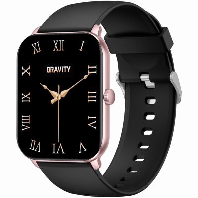 6. Smartwatch Gravity Rose Gold Black GT36-3
