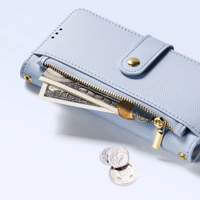 7. Dux Ducis Lawa iPhone 16 Pro Leather Case with Detachable Magnetic Wallet - Blue