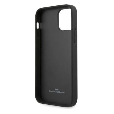 7. BMW Leather Perforate Case for iPhone 12 Pro Max - Black