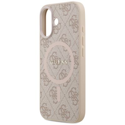 6. Guess 4G Ring Classic Logo MagSafe Case for iPhone 17 - Pink