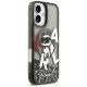 4. Karl Lagerfeld Liquid Glitter Choupette Logo MagSafe iPhone 17 Case - Black
