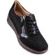 Filippo W PAW467 black leather wedge shoes