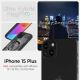 9. Spigen Ultra Hybrid Mag Case with MagSafe for iPhone 15 Plus - Dark Gray (Zero One Pattern)