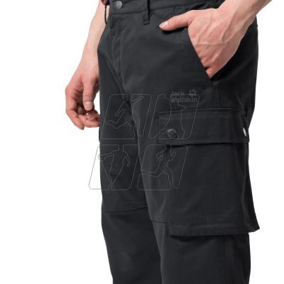 4. Jack Wolfskin Arctic Road Cargo Pants U 1505761-6350 Black 25