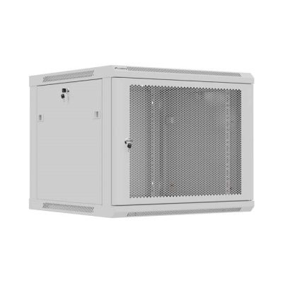 21. LANBERG WALL-HUNG RACK CABINET 19" 9U 600X600 GRAY PERFORATED DOORS (FLAT PACK)