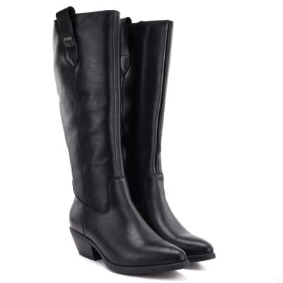 8. Women's leather cowboy boots black Big Star UU274521