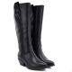8. Women's leather cowboy boots black Big Star UU274521