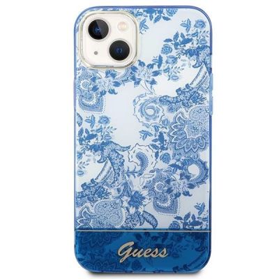3. Guess GUHCP14MHGPLHB iPhone 14 Plus 6.7" blue/blue hardcase Porcelain Collection