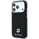 2. Karl Lagerfeld Grained Choupette Head Metal MagSafe Case for iPhone 17 Pro Max / 18 Pro Max - Black