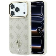 Guess Peony 4G Small Logo MagSafe Case for iPhone 17 Pro Max / 18 Pro Max - Beige