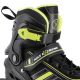 7. NILS EXTREME NH18191 2IN1 ROLLER SKATES BLACK-LIME SIZE L (39-43) WITH REPLACEABLE HOCKEY BLADE