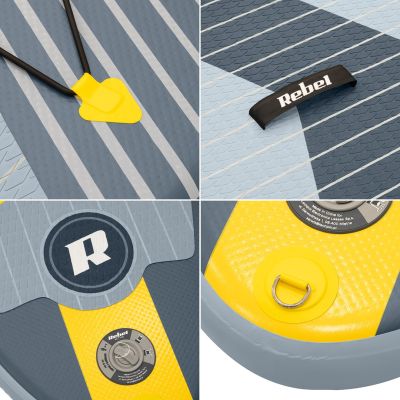 10. SUP board REBEL ACTIVE inflatable 244x76x10, set
