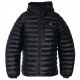 GLOVII Heated Men’s Hooded Jacket, Insulated with Synthetic Down, XL, Black, Battery, Charger and Storage Bag, GTMBXL