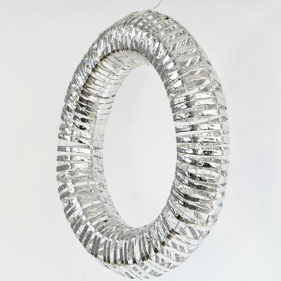 3. DECORATIVE WREATH TIRE 30LED 40CM SILVER