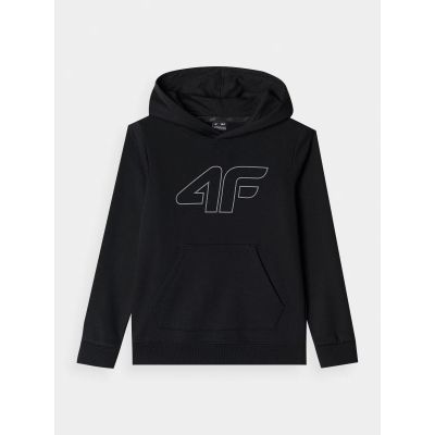 5. Boy's sweatshirt with hood, open, 4F Junior 4FJWMM00TSWSM1292-21S