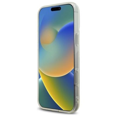 5. Karl Lagerfeld KLHCP16XHKLSTDCT iPhone 16 Pro Max 6.9" Clear Hard Case IML Rhinestones Logo