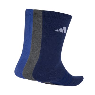 2. Adidas Cushioned Sportswear Crew 3P Socks Navy, Gray, Blue KQ6762
