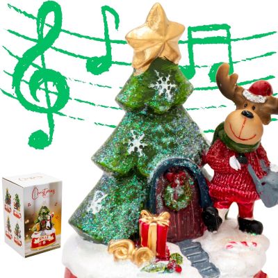 13. CHRISTMAS DECORATION WITH A PLAYING REINDEER