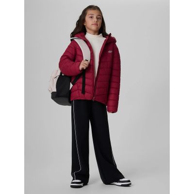 Girls' jacket with synthetic filling 4F 4FJRAW26TDJAF1054-60S