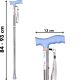 4. Folding walking stick (silver)