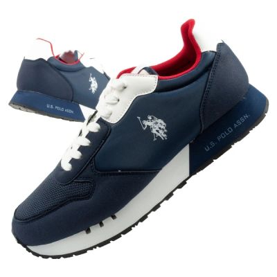 US Polo Assn sports shoes sneakers men's fashionable comfortable navy blue