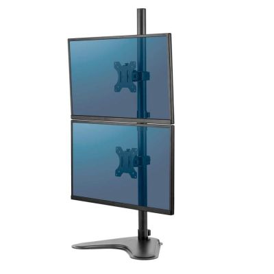 Fellowes Ergonomics Freestanding Dual Monitor Arm - Vertical Seasa - Former Professional Series™