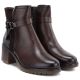 10. Women's insulated ankle boots with a block heel, brown, Potocki SZ12873