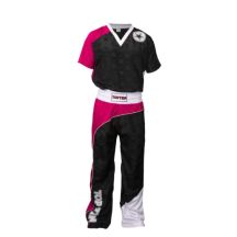 TOP TEN "BOW" kickboxing outfit black and pink XL (190 cm)
