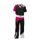 TOP TEN "BOW" kickboxing outfit black and pink XL (190 cm)