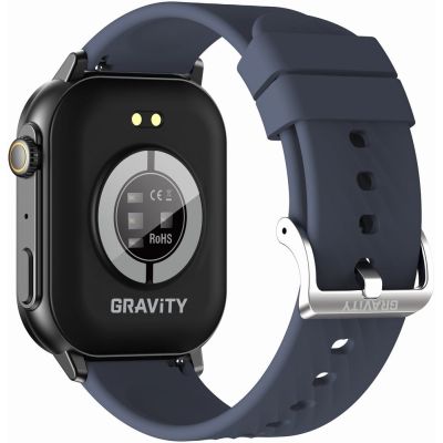 9. GRAVITY GT15-12 Women's Smartwatch Navy Blue Silicone Strap + Black Bracelet