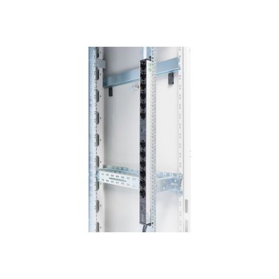 2. Vertical PDU power strip, 12x Schuko sockets, 2x (2m, Unischuko plug, 16A, overload protection)