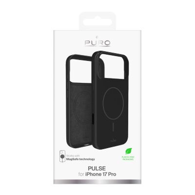 2. Puro Pulse Protective Case for iPhone 17 Pro Polycarbonate - Black