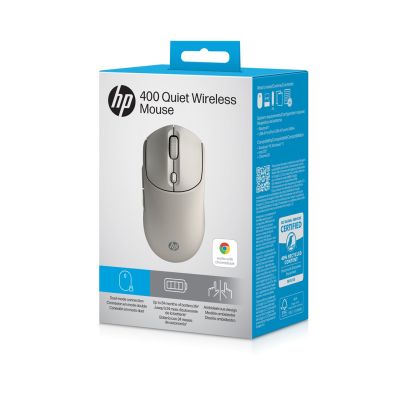 16. HP 400 Quiet Maple Wireless Mouse beige AZ7B6AA