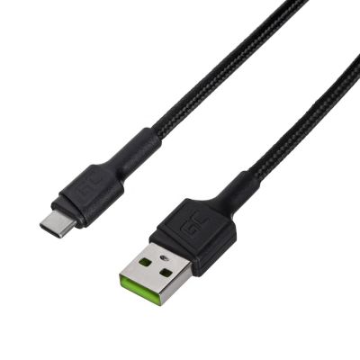 GREEN CELL KABGC25 GC POWERSTREAM CABLE USB-A - USB-C 30CM, FAST CHARGING ULTRA CHARGE, QC 3.0
