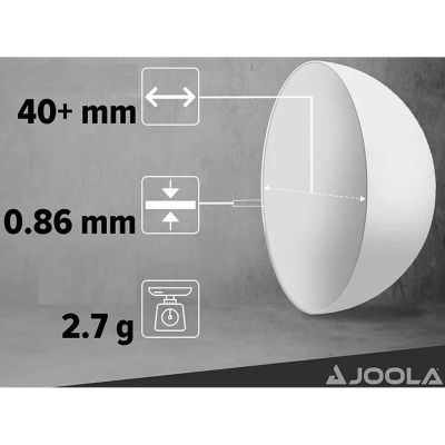 18. JOOLA PRO 3 STAR TABLE TENNIS BALLS 12 PCS WHITE