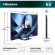 2. Hisense 55U7SE 139.7 cm (55") 4K Ultra HD Smart TV Wi-Fi Black