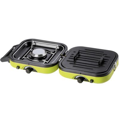 5. DUAL COMPACT + GRILL double camping stove