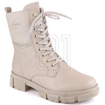 13. Comfortable insulated leather boots Rieker W RKR613, beige