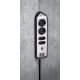 5. Brennenstuhl table socket 1 pc silver, protective contact 1 pc.