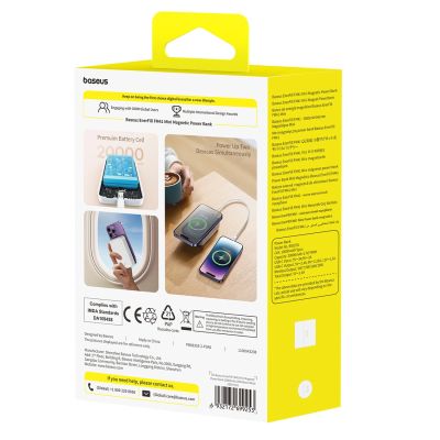 4. Baseus EnerFill FM41 20000mAh 20W Magnetic Power Bank with USB-C to USB-C Cable 30cm - White